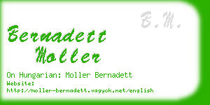 bernadett moller business card